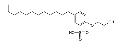 5-dodecyl-2-(2-hydroxypropoxy)benzenesulfonic acid Structure