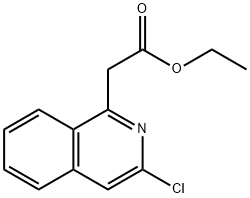 (3-氯异喹啉-1-基)乙酸乙酯结构式