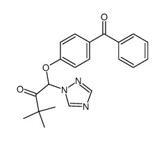 4-(3,3-dimethyl-2-oxo-1-[1,2,4]triazol-1-yl-butoxy)-benzophenone Structure