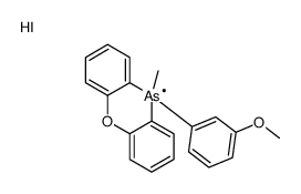 10-(3-methoxyphenyl)-10-methylphenoxarsinin-5-ium,iodide Structure