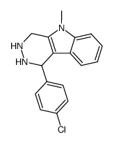 1-(4-chloro-phenyl)-5-methyl-2,3,4,5-tetrahydro-1H-pyrazino[4,5-b]indole Structure