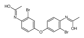 N-[4-(4-acetamido-3-bromophenoxy)-2-bromophenyl]acetamide Structure