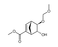 (1S,4R,5R,6R)-6-Hydroxy-5-methoxymethoxy-bicyclo[2.2.1]hept-2-ene-2-carboxylic acid methyl ester Structure