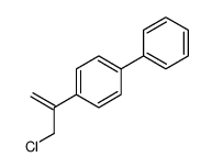 1-(3-chloroprop-1-en-2-yl)-4-phenylbenzene结构式