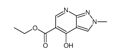 2-methyl-4-oxo-4,7-dihydro-2H-pyrazolo[3,4-b]pyridine-5-carboxylic acid ethyl ester结构式