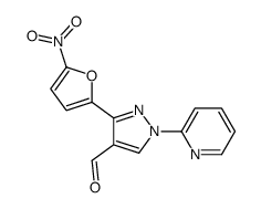 3-(5-nitrofuran-2-yl)-1-pyridin-2-ylpyrazole-4-carbaldehyde结构式