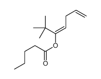 2,2-dimethylhepta-3,6-dien-3-yl pentanoate结构式