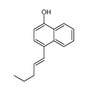 4-pent-1-enylnaphthalen-1-ol Structure