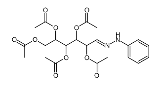 penta-O-acetyl-aldehydo-glucose-phenylhydrazone结构式
