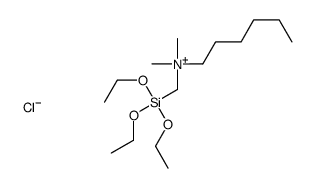 hexyl-dimethyl-(triethoxysilylmethyl)azanium,chloride Structure