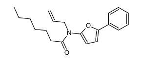 N-(5-phenylfuran-2-yl)-N-prop-2-enylheptanamide Structure