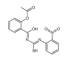 [2-[(2-nitrophenyl)carbamothioylcarbamoyl]phenyl] acetate结构式