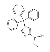 1-(1-trityl-1H-imidazol-4-yl)propan-1-ol结构式