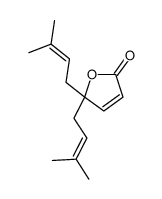 5,5-bis(3-methylbut-2-enyl)furan-2-one结构式