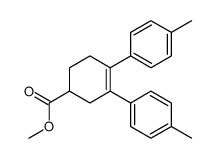 methyl 3,4-bis(4-methylphenyl)cyclohex-3-ene-1-carboxylate结构式