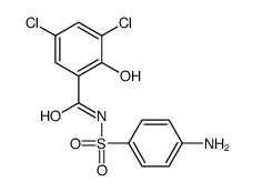 N-(4-aminophenyl)sulfonyl-3,5-dichloro-2-hydroxybenzamide结构式