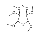 (2R,5S)-2,3,3,4,4,5-hexamethoxyoxolane Structure