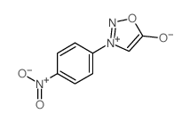 Sydnone, 3- (p-nitrophenyl)- Structure