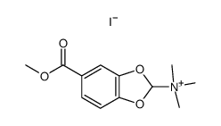(5-Methoxycarbonyl-benzo[1,3]dioxol-2-yl)-trimethyl-ammonium; iodide结构式