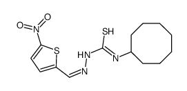 1-cyclooctyl-3-[(5-nitrothiophen-2-yl)methylideneamino]thiourea Structure