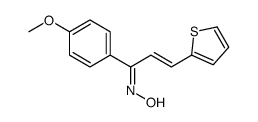 N-[1-(4-methoxyphenyl)-3-thiophen-2-ylprop-2-enylidene]hydroxylamine结构式