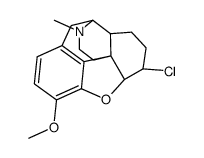 6α-Chloro-4,5α-epoxy-3-methoxy-17-methylmorphinan structure