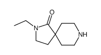 2-ethyl-2,8-diaza-spiro[4.5]decan-1-one结构式