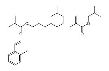 1-ethenyl-2-methylbenzene,8-methylnonyl 2-methylprop-2-enoate,2-methylpropyl 2-methylprop-2-enoate结构式