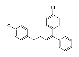 1-chloro-4-[4-(4-methoxyphenyl)-1-phenylbut-1-enyl]benzene Structure