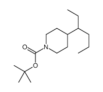 tert-butyl 4-hexan-3-ylpiperidine-1-carboxylate结构式