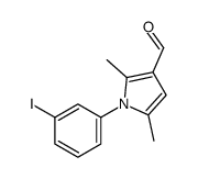 1-(3-iodophenyl)-2,5-dimethylpyrrole-3-carbaldehyde结构式