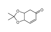 (3aR,7aS)-2,2-dimethyl-4,7a-dihydro-3aH-1,3-benzodioxol-5-one结构式
