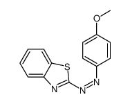 1,3-benzothiazol-2-yl-(4-methoxyphenyl)diazene结构式