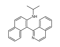 1-isoquinolin-1-yl-N-propan-2-ylnaphthalen-2-amine结构式