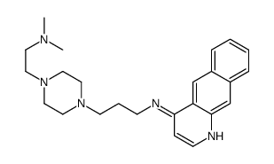 N-[3-[4-[2-(dimethylamino)ethyl]piperazin-1-yl]propyl]benzo[g]quinolin-4-amine结构式