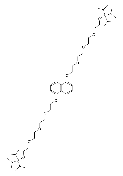 1,5-bis[2-[2-[2-[2-(triisopropylsilyloxy)ethoxy]ethoxy]ethoxy]ethoxy]naphthalene结构式