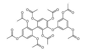 [3-acetyloxy-5-[2,4,6-triacetyloxy-3-(2,4,6-triacetyloxyphenyl)phenoxy]phenyl] acetate Structure