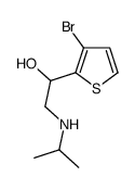 1-(3-Bromo-2-thienyl)-2-isopropylaminoethanol structure