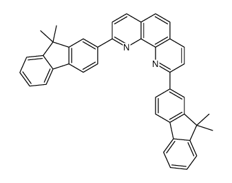 2,9-bis(9,9-dimethylfluoren-2-yl)-1,10-phenanthroline Structure