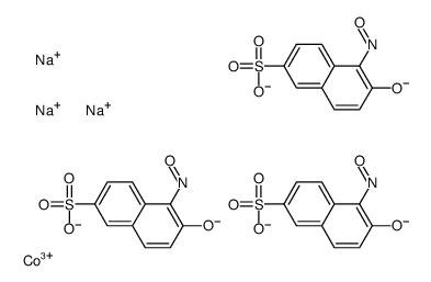 trisodium,cobalt(3+),5-nitroso-6-oxidonaphthalene-2-sulfonate结构式