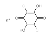 2,5-dichloro-3,6-dihydroxy-cyclohexa-2,5-diene-1,4-dione Structure