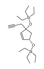 (((1R,3S)-1-(prop-2-yn-1-yl)cyclopent-4-ene-1,3-diyl)bis(oxy))bis(triethylsilane) Structure