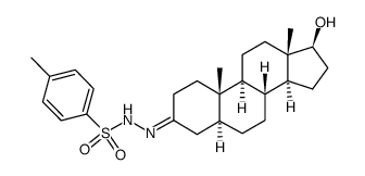 5α-androstan-17β-ol-3-one tosylhydrazone Structure