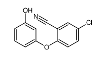 5-chloro-2-(3-hydroxyphenoxy)benzonitrile结构式