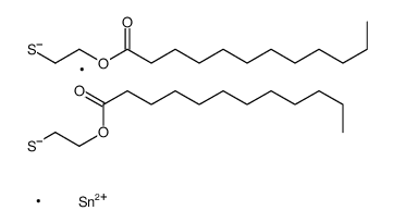 (dimethylstannylene)bis(thioethylene) dilaurate structure