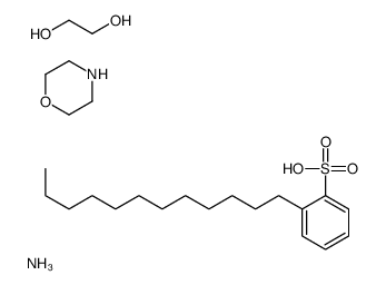 azane,2-dodecylbenzenesulfonic acid,ethane-1,2-diol,morpholine结构式