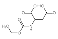 2-(ethoxycarbonylamino)butanedioic acid结构式