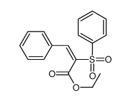 ethyl 2-(benzenesulfonyl)-3-phenylprop-2-enoate Structure