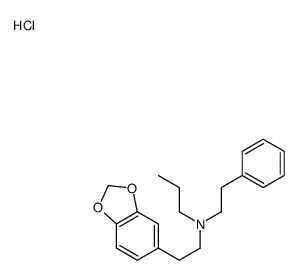 N-[2-(1,3-benzodioxol-5-yl)ethyl]-N-(2-phenylethyl)propan-1-amine,hydrochloride Structure