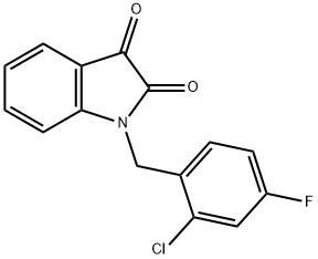 1H-Indole-2,3-dione, 1-[(2-chloro-4-fluorophenyl)methyl]- Structure